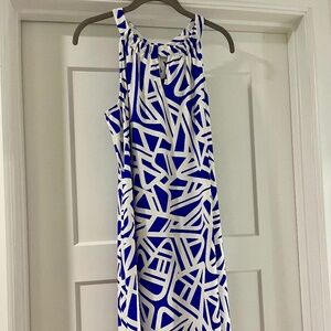 Jude Connally Blue Geometric Dress